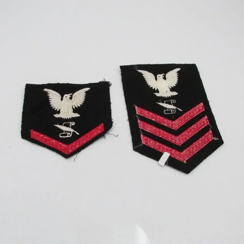 Vintage Navy Badge Patch Petty Officer Set of 5 Journalist WWII Airship